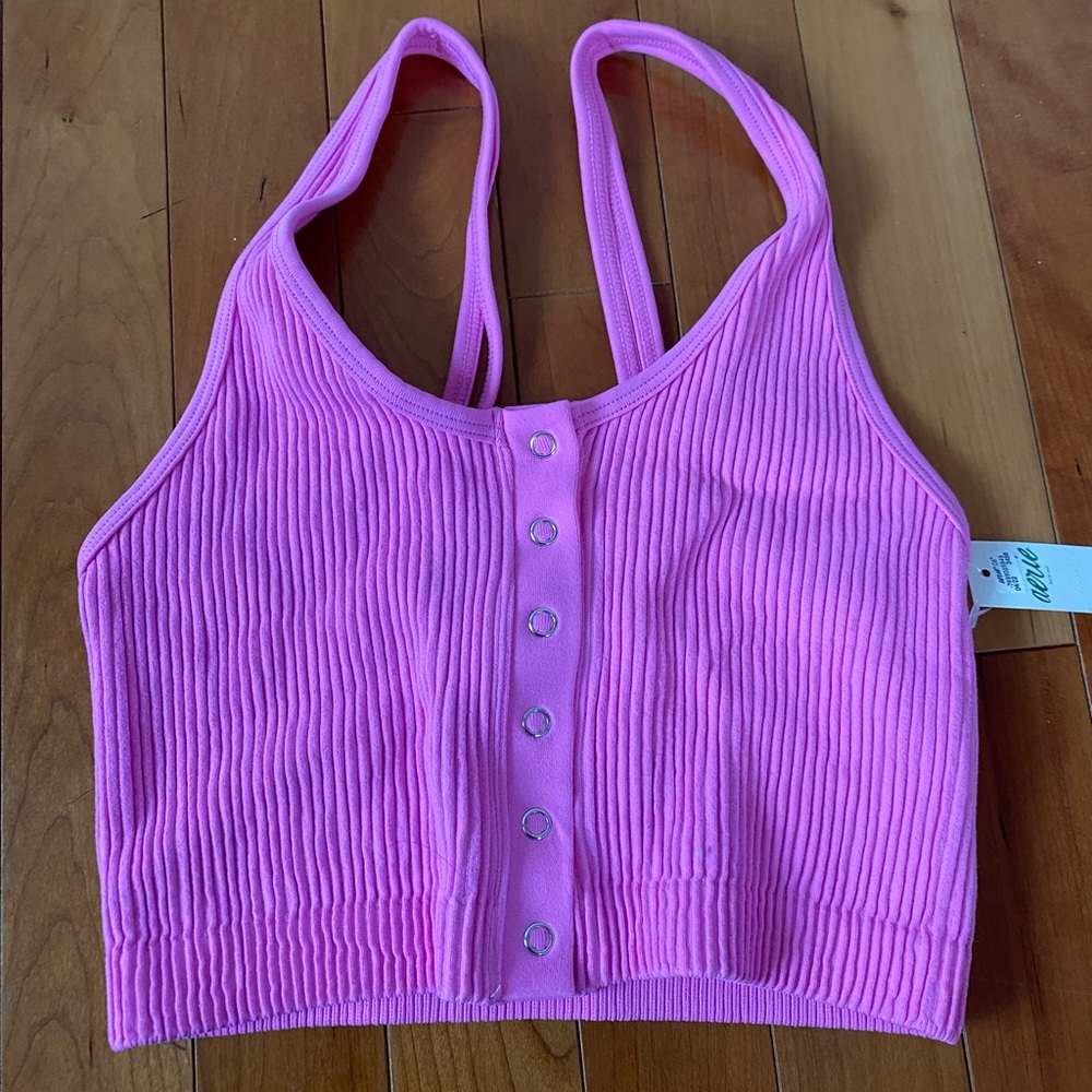 Aerie Seamless Snap Longline Bralette